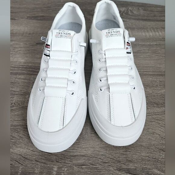 NEW MEN'S  TRENDS ATHLETIC SHOES WHITE COLOR SIZE US 10 EUR 42 - Picture 2 of 3